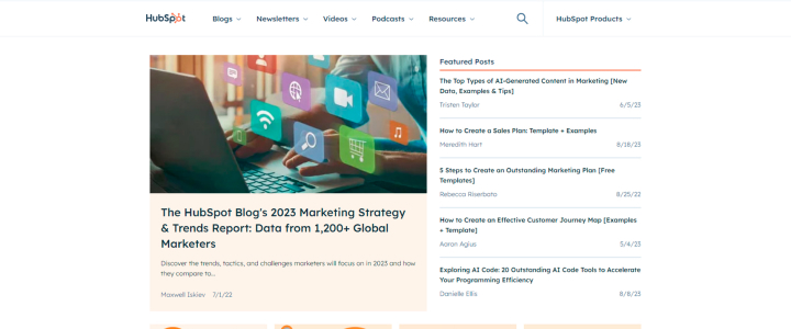 Blog da HubSpot