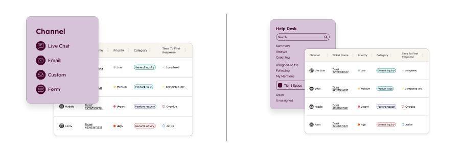 Criação e visualização de observações no Help Desk do HubSpot
