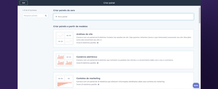 Como criar um painel de relatório no HubSpot