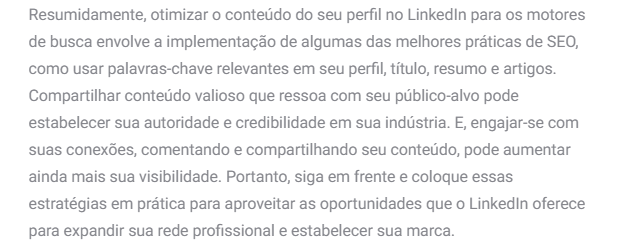 Exemplo de texto gerador de conteúdo HubSpot