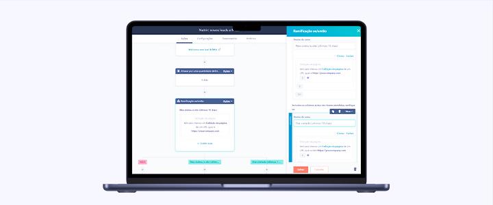 Fluxo de trabalho no HubSpot