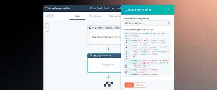 Extensões de fluxo de trabalho